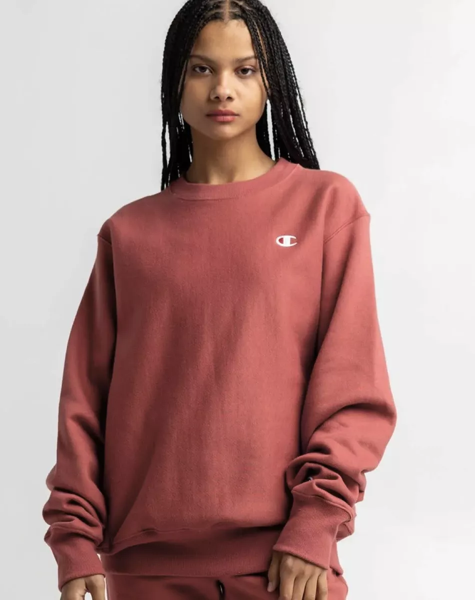 Crew neck sweatshirt womens champion sales