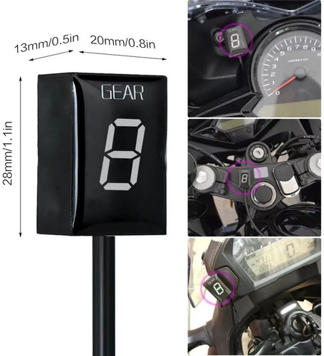 Motorcycles Gear Indicator Red LED For Old EFI Honda CBR954RR CBR600F4i CB900F - Picture 6 of 8