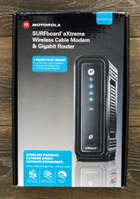 Motorola SBG6580 SURFboard 343 Mbps 4 Port Gigabit Wireless Cable Modem - Black
