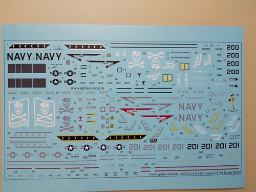 Calcomanías UpRise UR72212 - CALCOMANÍA F-14A Tomcat VF-84 Desert Storm 1/72 - Imagen 2 de 6