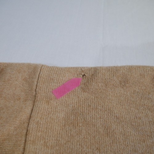 VTG LL Bean 80% Lambs Wool Sweater Men's XLarge Beige Made in Madagascar - Picture 5 of 12