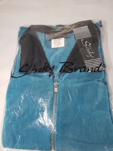 Slinky Brand Size M Teal Zippered Jacket Lot P3 - Picture 5 of 8