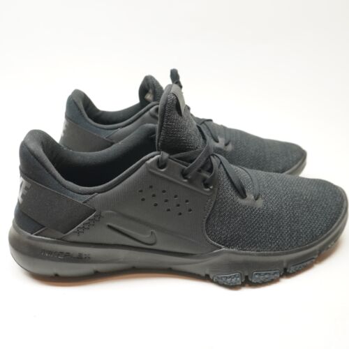 ¡NUEVO SIN CAJA! Nike Hombre Talla 12 Flex Control TR3 Triple Negro (Nuevo/Nunca Usado) Sin Etiqueta - Imagen 2 de 12