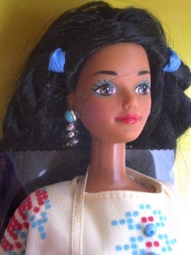 DOTW  NATIVE AMERICAN BARBIE  DOLL 1992  DOLLS OF THE WORLD COLLECTOR #1753 NRFB - Picture 2 of 4