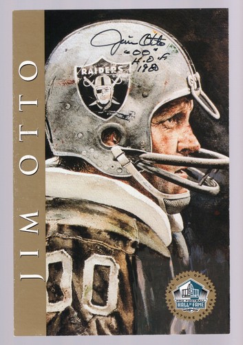 JIM OTTO SIGNED AUTO 1998 HALL OF FAME SIGNATURE SERIES GOLD **OAKLAND RAIDERS** - Bild 1 von 2