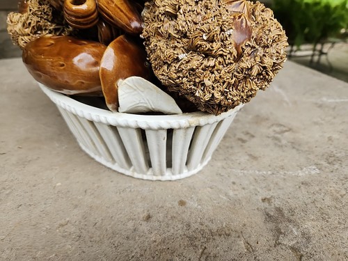 VINTAGE GROW & CUTTLE ITALIAN PORCELAIN VEGETABLE FRUIT BASKET RC 259 SIGNED... - Picture 18 of 24
