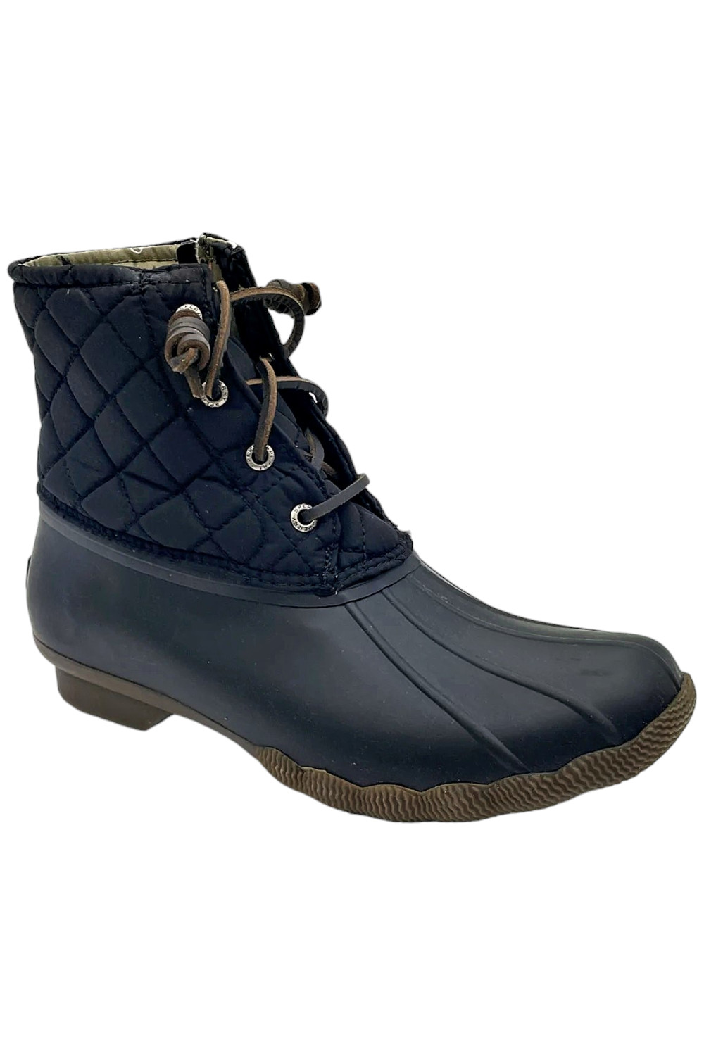 Женские пинетки Sperry с уткой в морской воде, черные