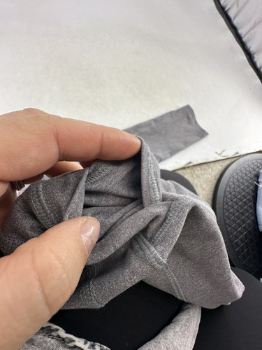 Ivivva By Lululemon Girls Size 12 Gray Side Pockets Drawstring Capri Pants 1-27 - Picture 3 of 9