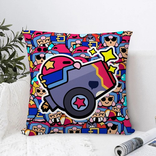 Hot Game B-BRAWLs Movie Pillow Case Sofa Print Plush Square Pillow Cushion Cover - Picture 27 of 31