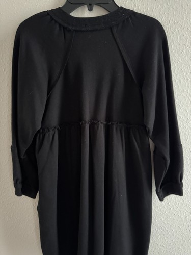 Chelsea & Violet Little Girl Quarter-Sleeve Oversized solid black shirt dress M - Picture 9 of 11