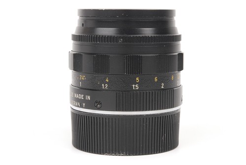 Lente Ex+ Leica Summilux 50 mm f/1,4 pintura negra montaje Leica M con tapas - Imagen 4 de 9