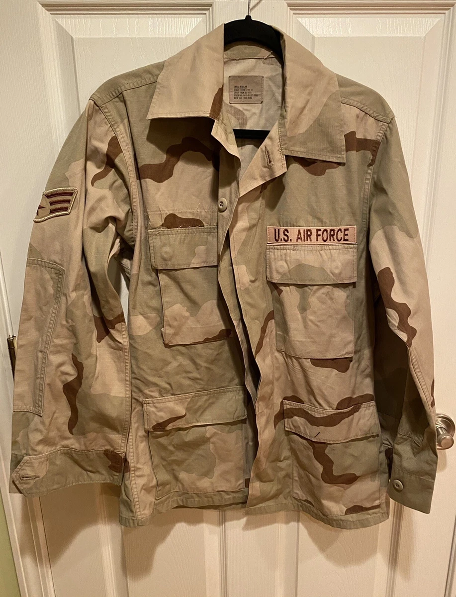 U.S. Air Force Coat, Desert Camouflage, Combat, Size Small Regular USAF Camo