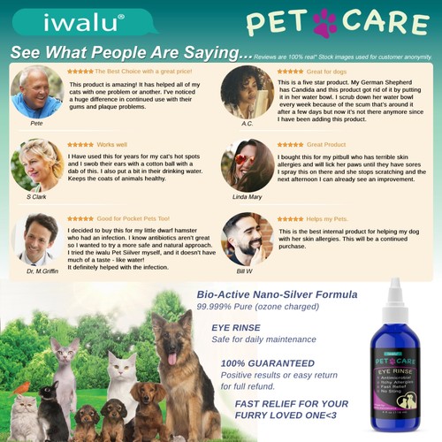 Cataract Eye Drops No Sting Nano Mist Solution Best for People Dogs Pets 4oz - Picture 6 of 10