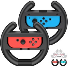 2 Pack Nintendo Switch Joy-Con Steering Wheel Accessory Pair of Gaming Wheels