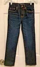 Lucky Brand Girls Blue Sz 10 Adjustable Waist Classic Straight Jeans