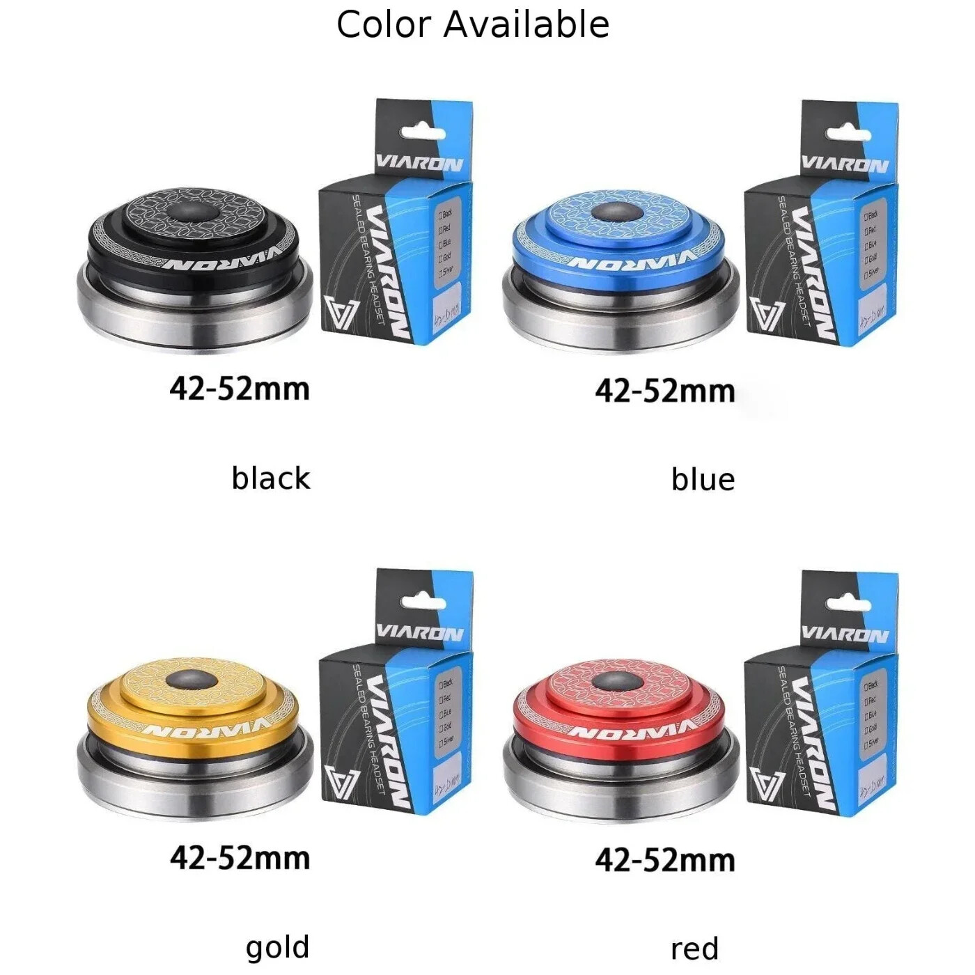 CNC Bicycle Headset 42-52MM Straight Tube Frame To Tapered Tube Fork Adapter