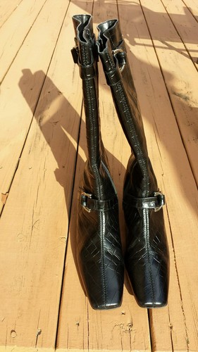 Lumiani Women's  Tall Riding Boots Size 9M Black Made in Italy  - Picture 2 of 12