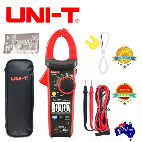 UNI-T UT216C 600A Digital Clamp Meters NCV LCD Test ACDC Auto Range Multimets AU - Picture 1 of 4
