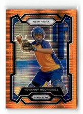 2024 Panini Prizm Orange Pulsar /399 #9 Yovanny Rodriguez