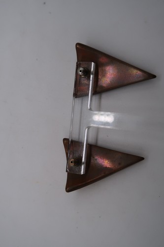 Pendientes Geométricos De Colección Total Años 80 Tono Bronce Triángulo Perforado Joyería de Moda - Imagen 7 de 12