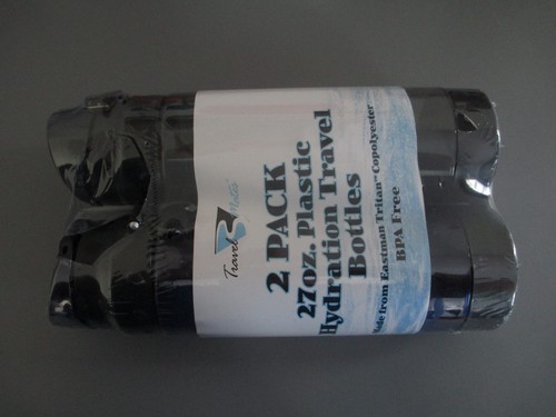 Hot Or Cold Bottles Travel Mates Two 27oz. Plastic Hydration Bottles Bpa Free - Picture 2 of 5