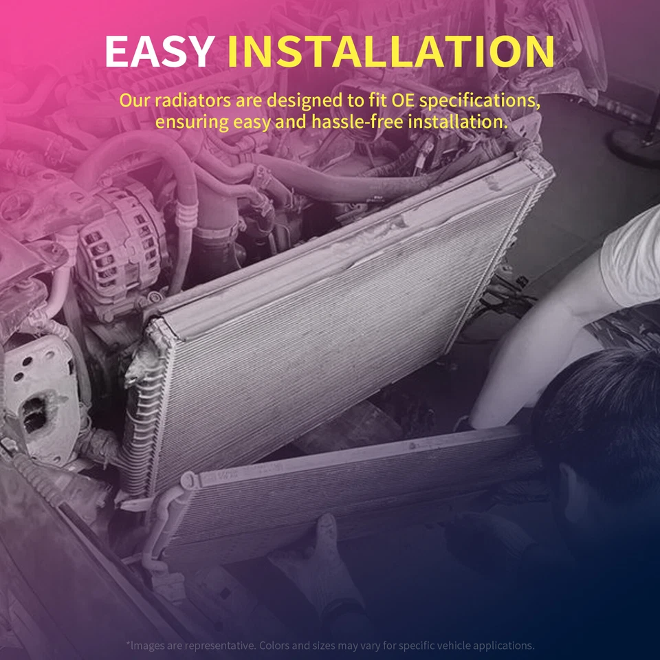 Radiador apto para Mazda MPV 1989-2005 2.6L 3.0L L4 V6 Foto 4 de 4