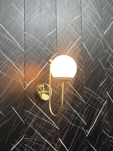 A Medida Elegante Latón Lechoso Bola Pared Lámpara Inspirado Iluminación Moderna - Imagen 5 de 7