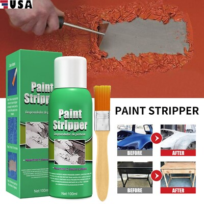 #ad #ad Car Paint Remover Metal Surface Paint Stripper Brush for Auto Wall Paint 100ml $10.48