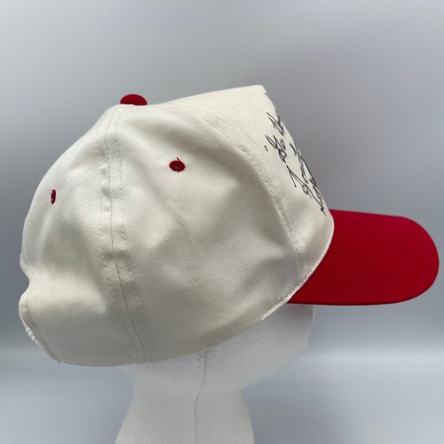 VTG Osborne Arkansas Razorback Snapback Hat Signed Coaches H Nutt & F Broyles - Picture 8 of 11