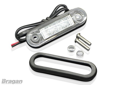 12v / 24v Blue Flush LED Marker Light Truck Trailer Van 4x4 Pickup Car Bike Boat - Picture 1 of 9