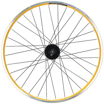 Electra Townie 7D EQ 26'' Front Wheel, Shimano Nexus Hub, Yellow, Rim Brake, QR