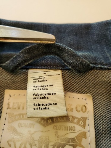 Levis Girls M Bleached Distressed Blue Jean Jacket Stretch Comfort - Picture 3 of 12