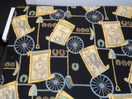 "tejas" Texas Cowboy OOP 1994 Alexander Henry Cotton Fabric - Picture 4 of 5