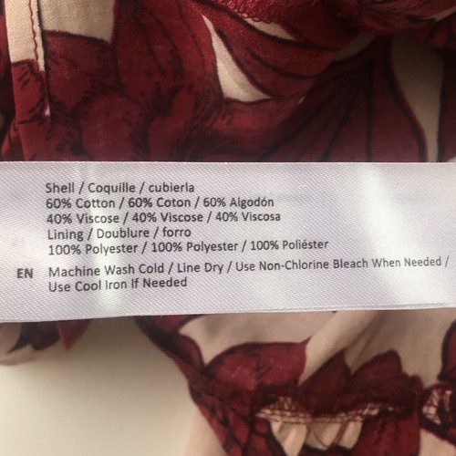 Band of the Free Cherish Cream Garnet Floral Midi Dress Size Large NWT - Picture 9 of 15