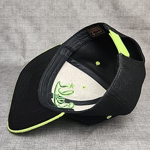 Cali California Hat Snapback Adjustable Lime Green Leader Loga Black Cap - Picture 7 of 8