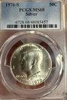 1976-S Kennedy Half Dollar PCGS MS68 Silver Bicentennial 50C Near Top Pop