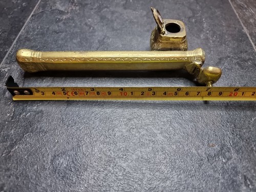 Antique Islamic Brass Scribes Inkwell And Brush/Pen Holder - Picture 11 of 11