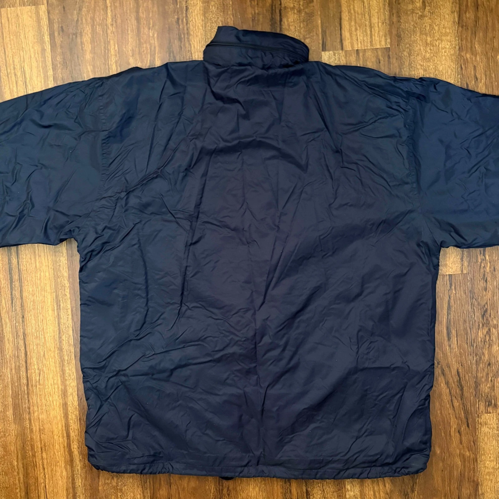 Scream Jackets Men XL Navy Blue Nylon Full Snap Coach Windbreaker Jacket Ocean - product detail image 6