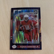 2024 Donruss Optic Marvin Harrison Jr. Purple Shock Rated Rookie RC #276