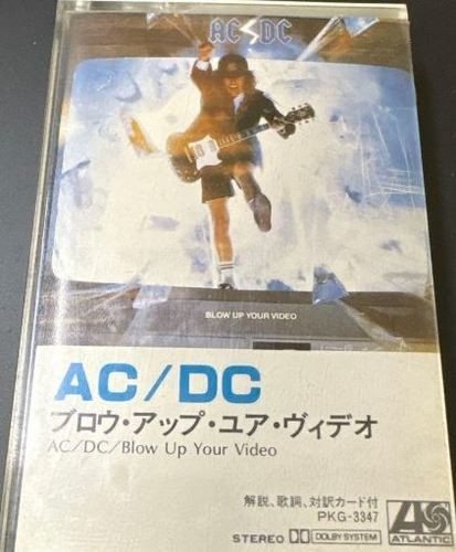 AC/DC Blow Up Your Video Japanese Edition Cassette Tape Western Music - Bild 8 von 8