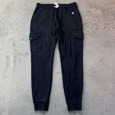 Champion Todd Snyder Cargo Sweatpants Joggers Black Drawstring Casual Size Large