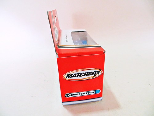 MATCHBOX MB33 'BMW E46 328i POLICE CAR' SILVER. 33. VINTAGE. ORIGINAL. MIB/BOXED - Picture 4 of 7