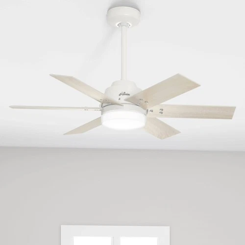 44" Hunter Pacer Fresh White LED Ceiling Fan with Remote - Picture 1 of 10