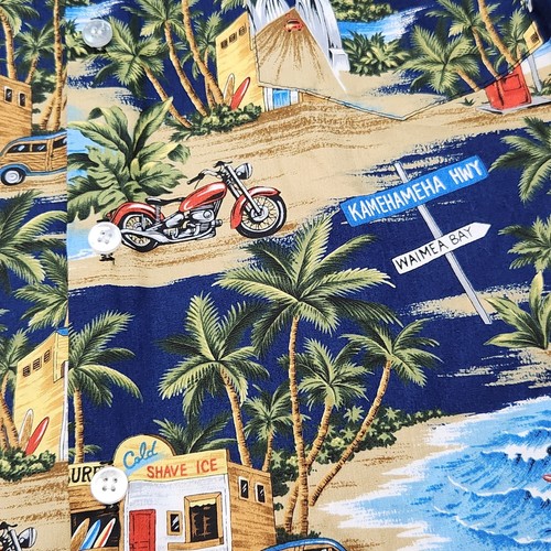 Youth Boys RJC Hawaii Hawaiian Palm Tree Motorcycle Surf Beach Cars Shirt 10 - Picture 2 of 9