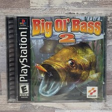 Konami Fisherman's Bait 2: Big Ol' Bass PS1 Fishing Complete CIB Tested NTSC-U/C