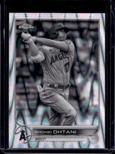 2022 Topps Chrome Sonic Shohei Ohtani Black & White RayWave #1 Angels