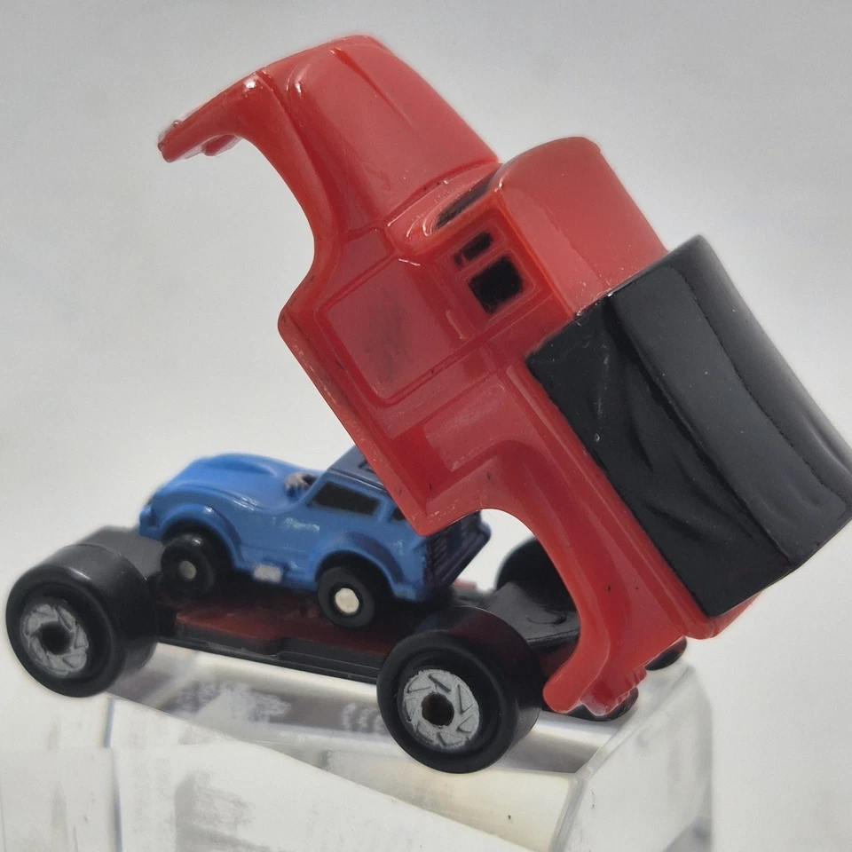Vintage Micro Machines Ford '56 Pickup Insiders w/Blue Funny Car Galoob 1989 - Image 2 of 4