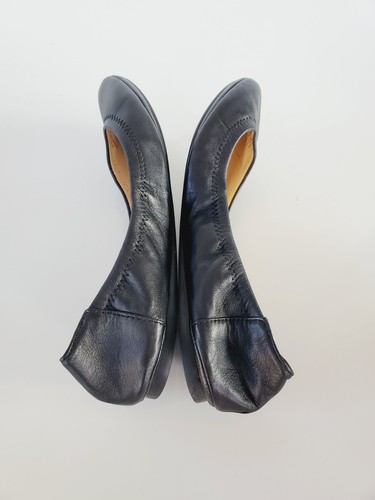 VINCE CAMUTO Womens Shoes ELLEN Black Slip On Leather Ballet Flats Size 7 M - Bild 6 von 11