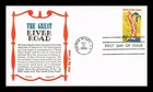US COVER GREAT RIVER ROAD FIRST DAY ISSUE SCOTT 1319 KHOL KRAFT CACHET