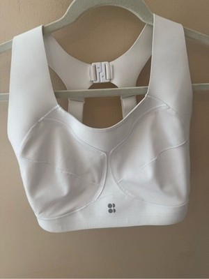 Sweaty Betty  Zero Gravity Running Bra White size 36DD